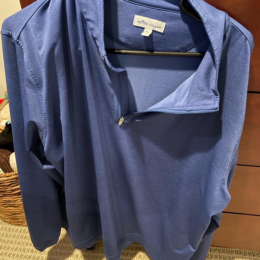 Peter Millar Sport Fabric Quarter Zip Pullover Size XXL